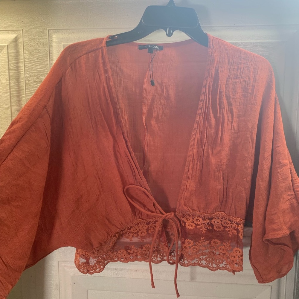 Crop top large cute shirt